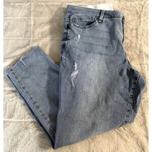 Democracy Freedom Ankle Skimmer Jeans Women's 16 Blue Denim "Ab" Technology